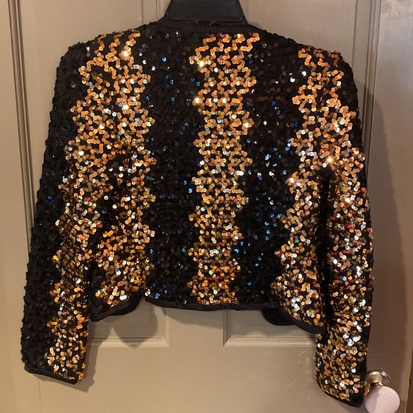 Original funky Vintage 1980 retro Sparkle jacket- - Picture 5 of 5